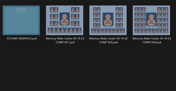 EZ Composites - Memory Mate Center Template (16-34 Students) - Image 3