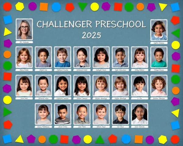 Preschool Chalkboard - EZ Composites Template (Up to 32 Students) - Image 12
