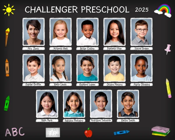 Preschool Chalkboard - EZ Composites Template (Up to 32 Students) - Image 8