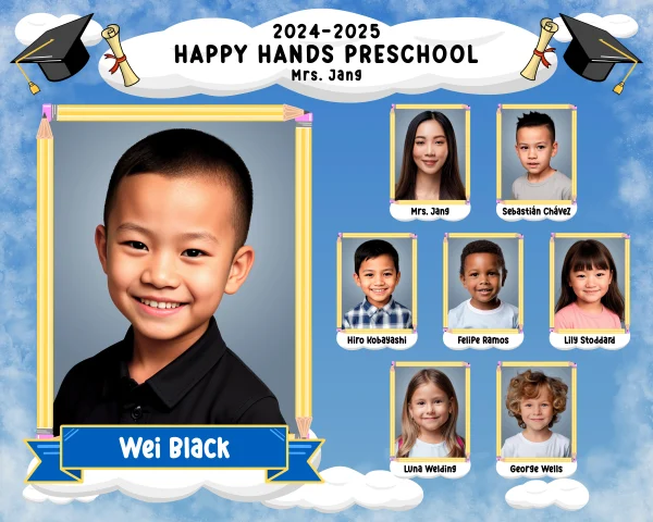 Preschool Graduation - EZ Composites Template (Up to 31 Students) - Image 6