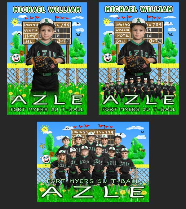 Peewee Sketch - Baseball Softball T-Ball - PSD Template Set - SPA Ready - Image 5
