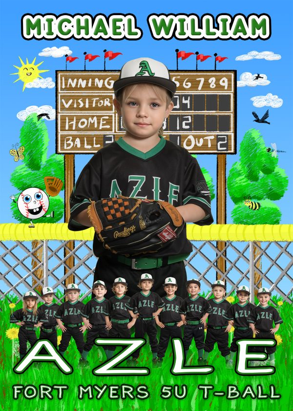 Peewee Sketch - Baseball Softball T-Ball - PSD Template Set - SPA Ready - Image 7