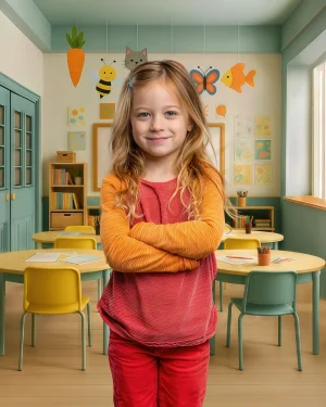 Art Classroom - Set of 2 - Digital Backgrounds