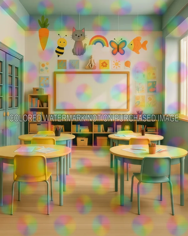 Art Classroom - Set of 2 - Digital Backgrounds - Image 3