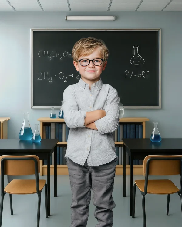 Science Classroom - Set of 2 - Digital Backgrounds