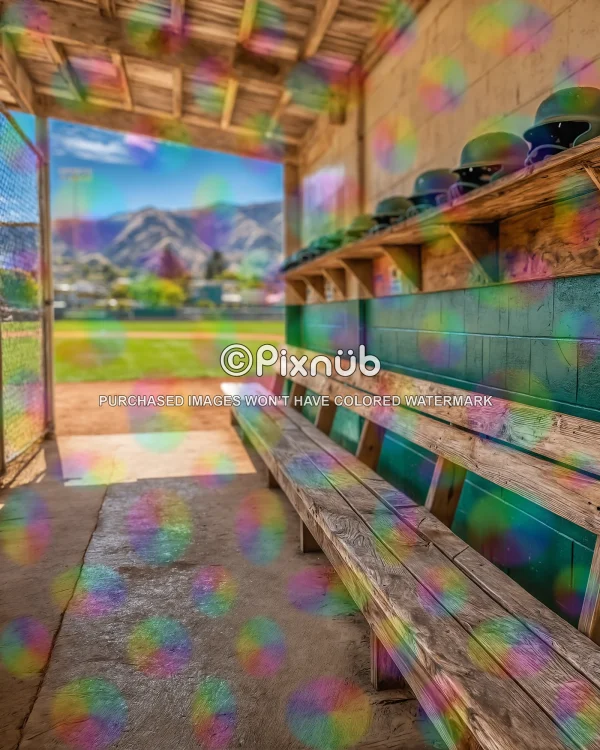 Baseball - Dugout - Digital Background - Image 2