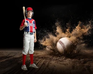 Baseball - Impact - Digital Background