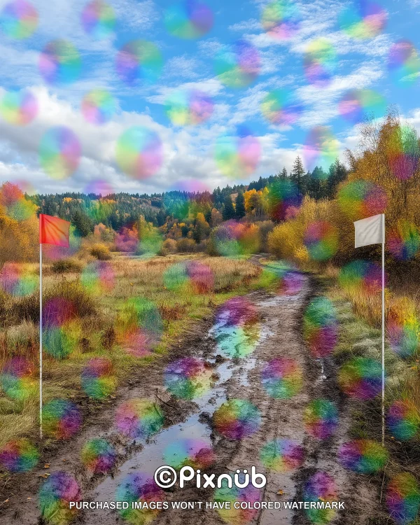 Cross Country - Muddy Trail - Digital Background - Image 2