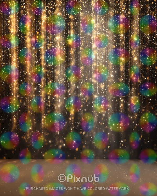 Dance - Golden Glitter - Digital Background - Image 2
