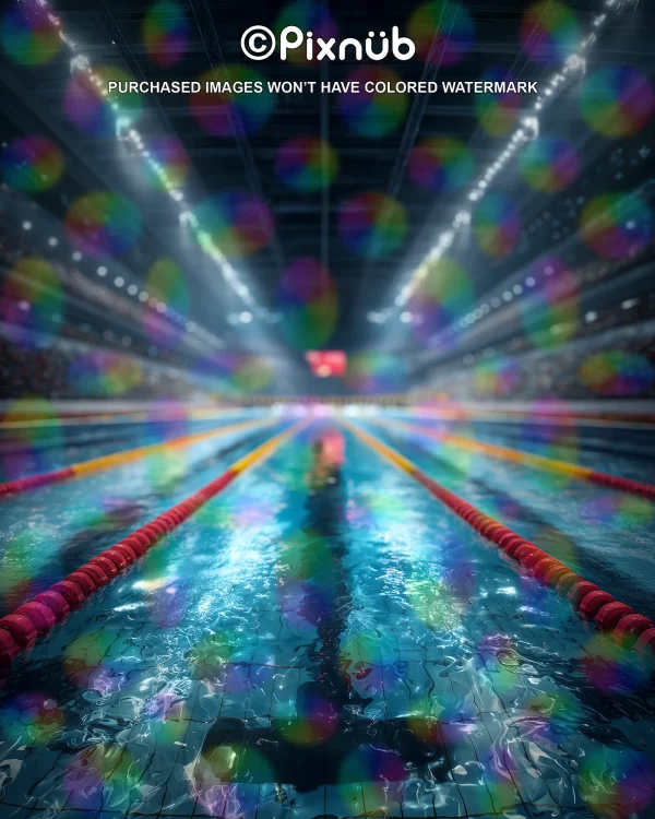 Swimming - Olympic Swim Lane - Digital Background - Image 4