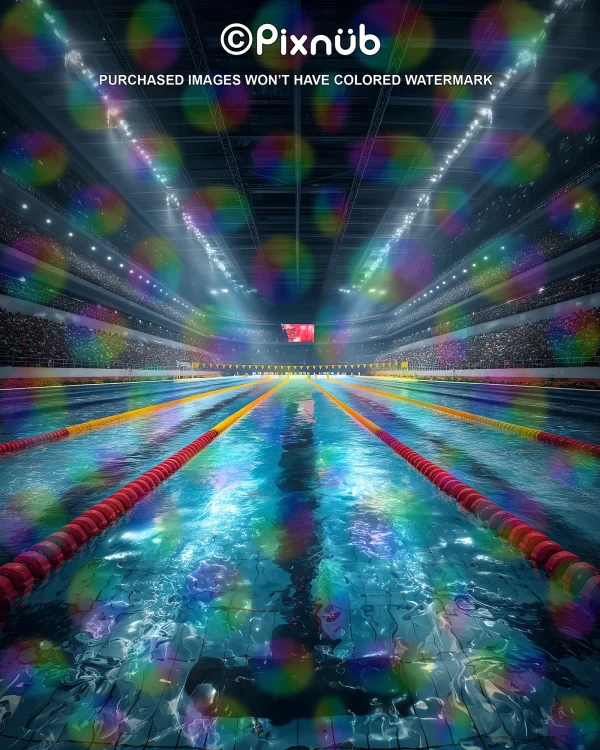 Swimming - Olympic Swim Lane - Digital Background - Image 3
