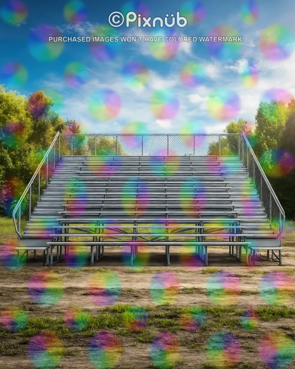 Small Town Bleachers - Digital Background - Image 3
