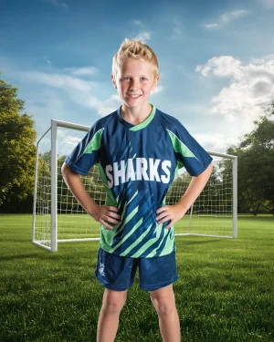 Soccer - Goal At The Park - Digital Background