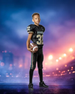 Twilight After The Rain - Stadium Bokeh Series 01 - Digital Background