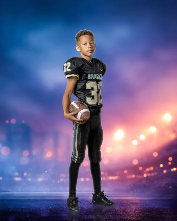 Twilight After The Rain - Stadium Bokeh Series 01 - Digital Background