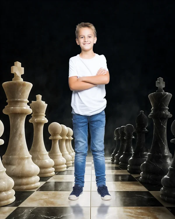 Chess - Midnight Gambit - Digital Background