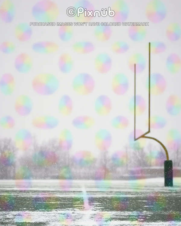 Football - Snowy Field - Digital Background - Image 2