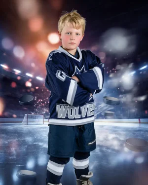 Hockey - Super Speed Stadium - Digital Background