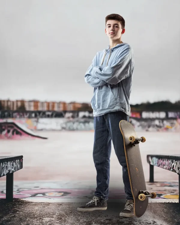 Urban Edge - Skateboard Park - Digital Background