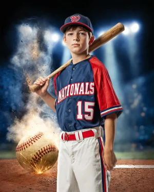 Baseball Fury - Digital Background