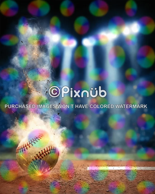 Baseball Fury - Digital Background - Image 2