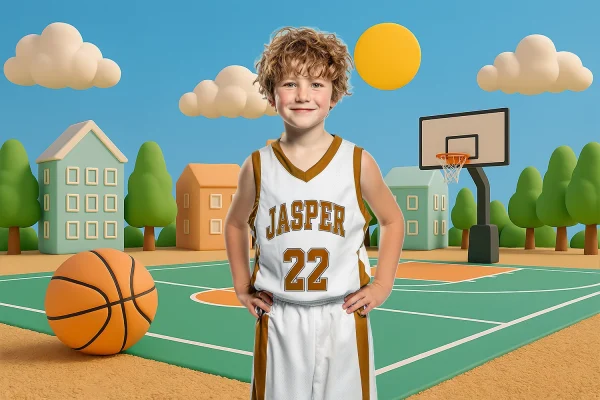 Claymation Basketball (Set of 2) - Digital Backgrounds