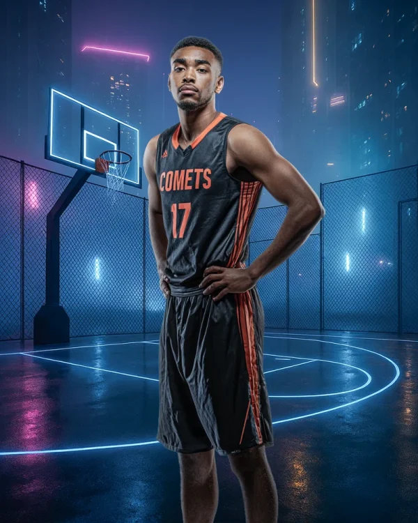 Cyberpunk Basketball (Set of 2) - Digital Backgrounds