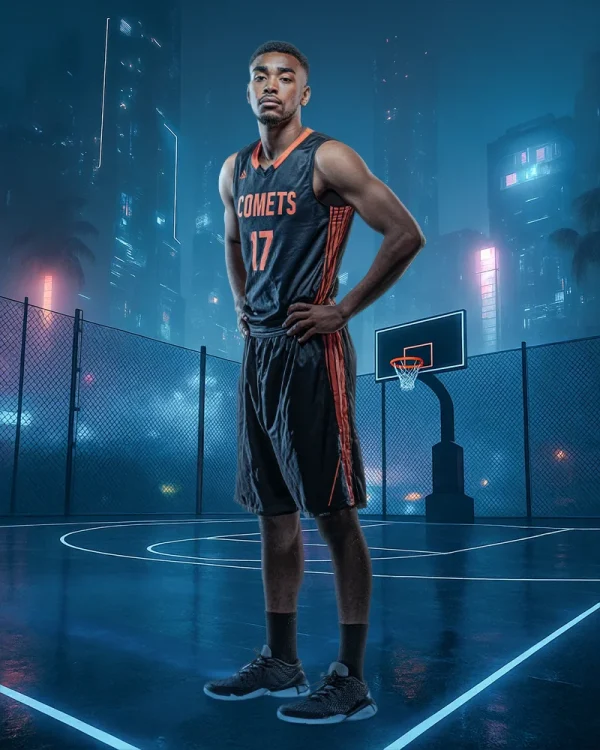 Cyberpunk Basketball (Set of 2) - Digital Backgrounds - Image 2