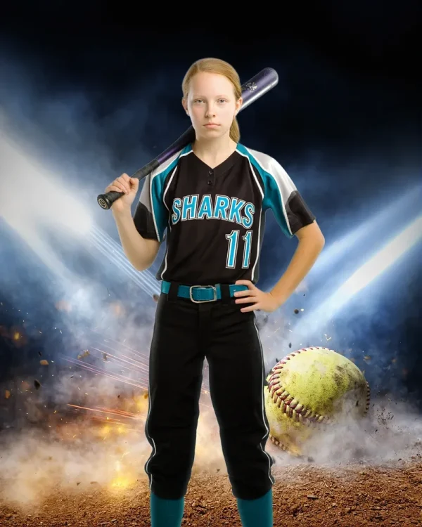 Power Pitch Softball - Digital Background