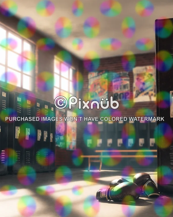 Boxing Locker Room - Digital Background - Image 2