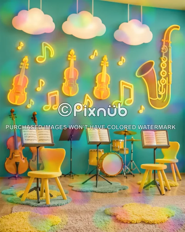 Music Classroom - Digital Background - Image 2