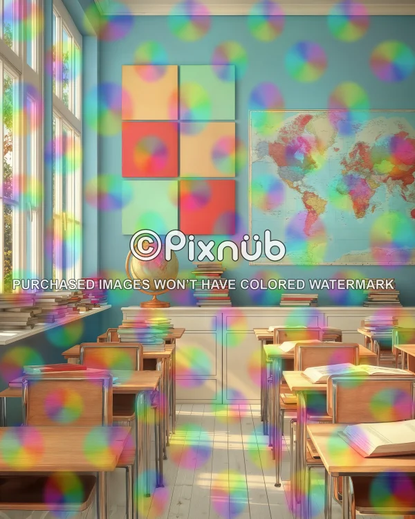 Geography Classroom - Digital Background - Image 2