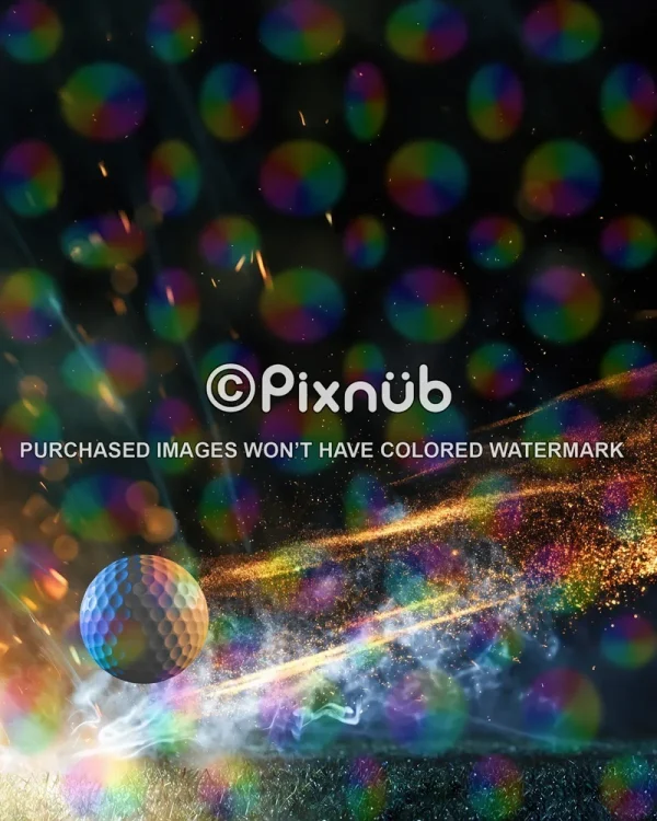 Golf Ball Sparks - Digital Background - Image 2