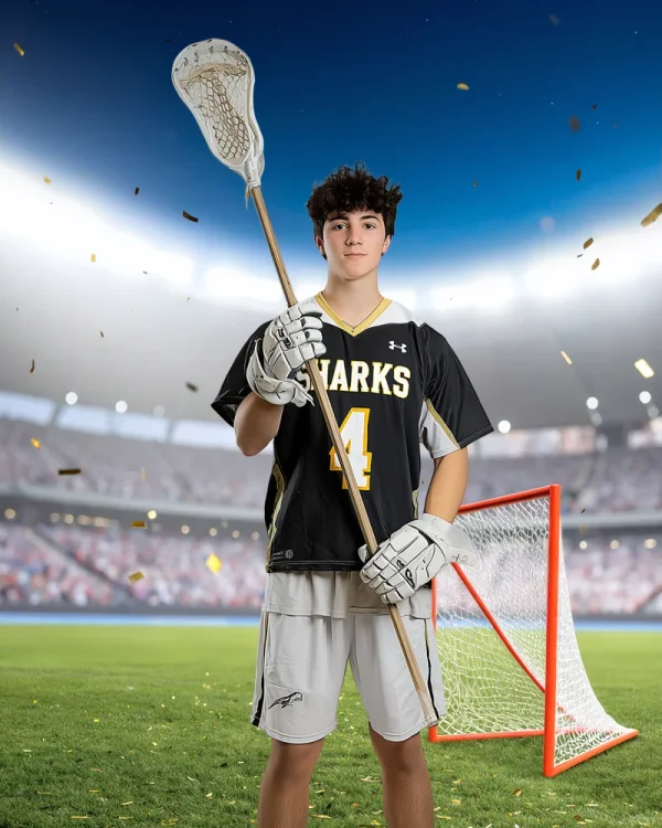 Lacrosse Night Game - Digital Background