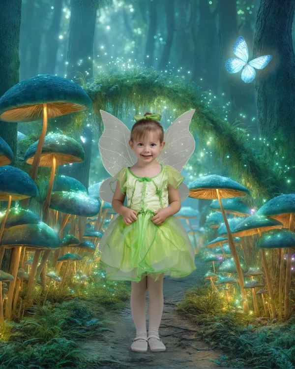 Mystic Mushroom Forest - Digital Background