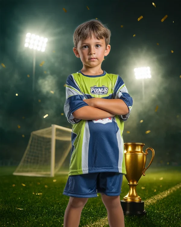 Soccer Victory Night - Digital Background
