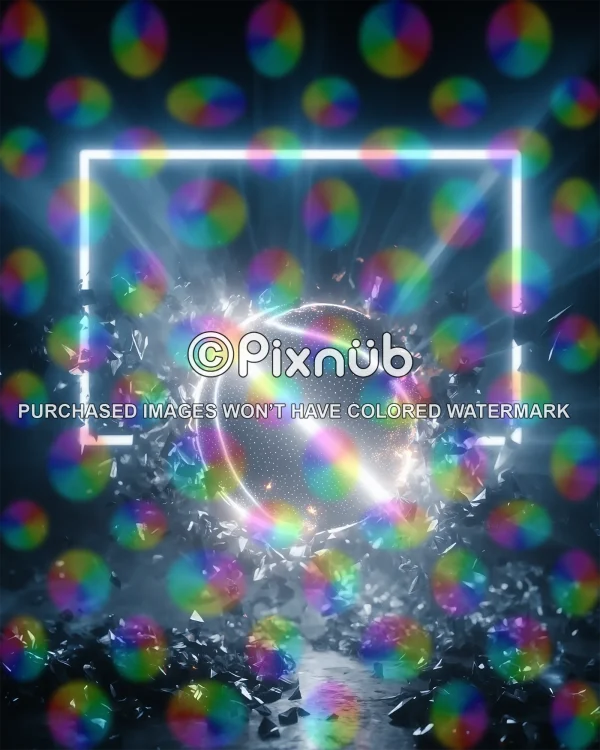 Shattered Hoop - Digital Background - Image 2