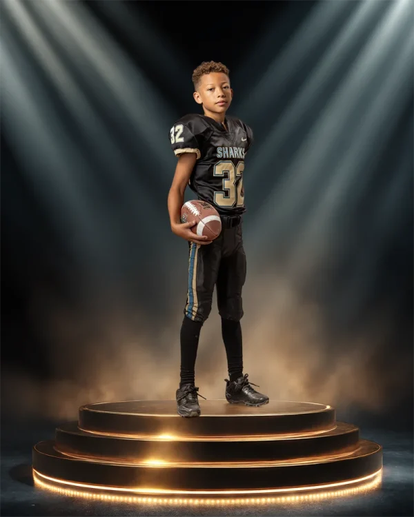 Golden Podium - Digital Background