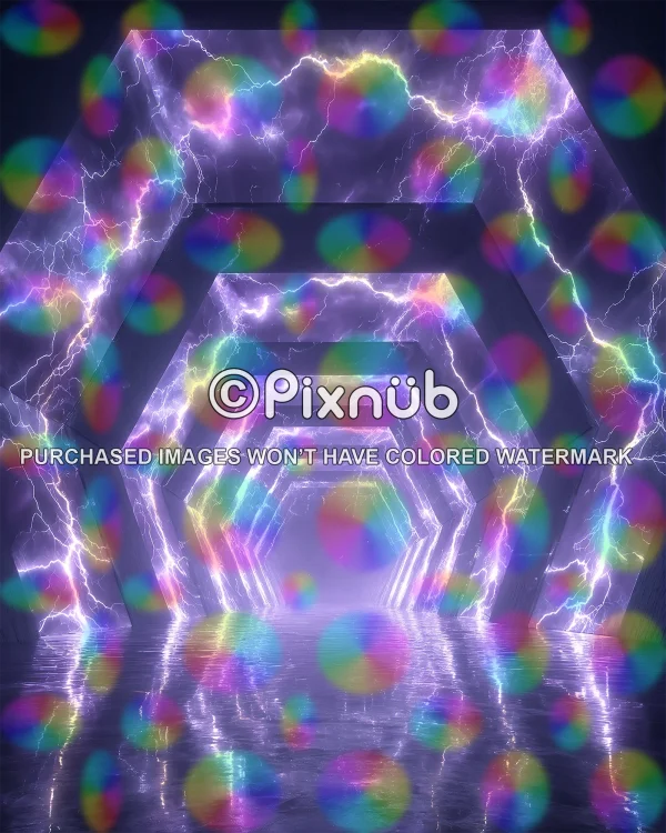 Lightning Tunnels (Set of 2) - Digital Backgrounds - Image 4