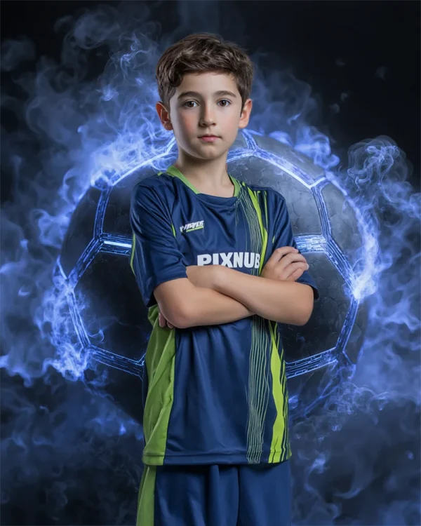 Smoking Soccer Ball - Digital Background
