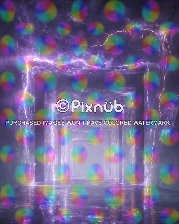 Lightning Tunnels (Set of 2) - Digital Backgrounds - Image 3