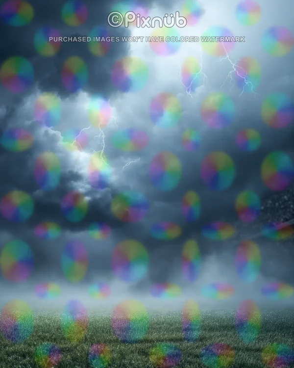 Stormy Stadium - Digital Background - Image 2
