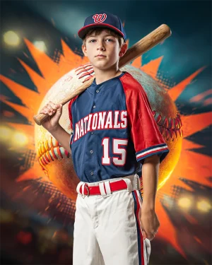 Comic Baseball - Digital Background