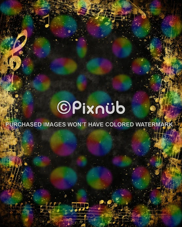 Golden Notes V2 - Digital Background - Image 2