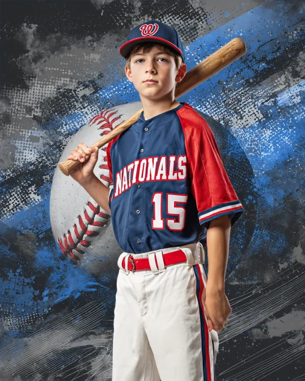 Grunge Paint Baseball - Digital Background - Image 2