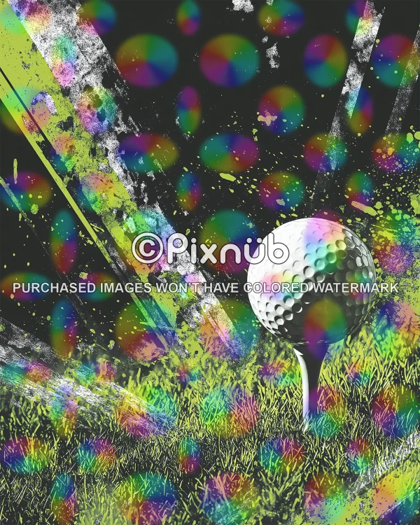Grunge Paint Golf - Digital Background - Image 3