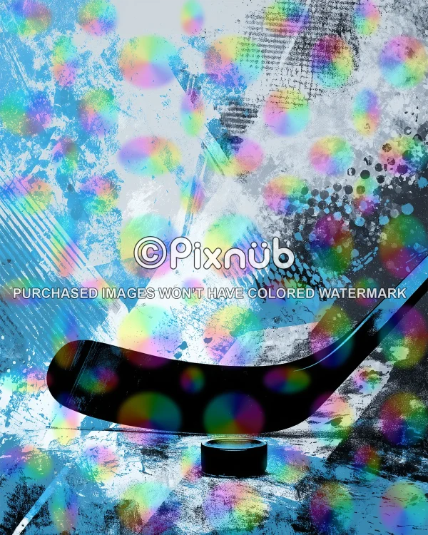 Grunge Paint Hockey - Digital Background - Image 2