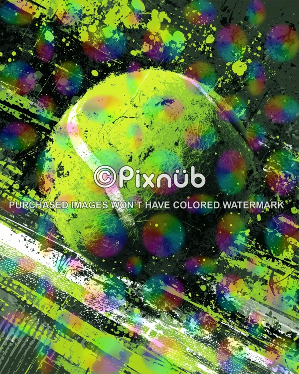 Grunge Paint Tennis - Digital Background - Image 3