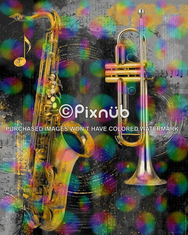 Grunge School Band - Digital Background - Image 2