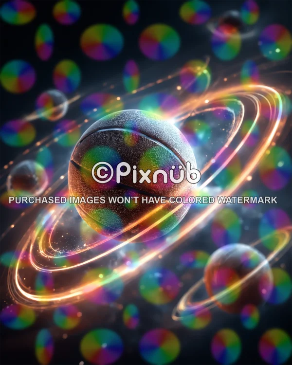 Space Basketball - Digital Background - Image 2
